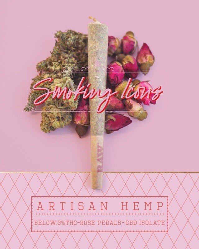 2 - PACK Rose ICON Pre - Rolls - CBD Isolate + Superwoman Flower - Flock & Field Naturals