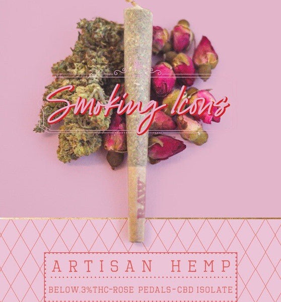 2 - PACK Rose ICON Pre - Rolls - CBD Isolate + Superwoman Flower - Flock & Field Naturals