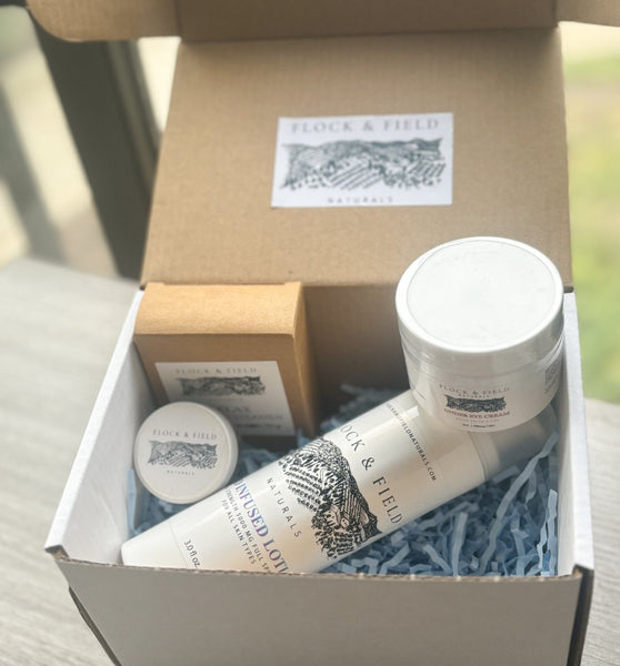 CBD Self - Care Gift Box Set - Flock & Field Naturals