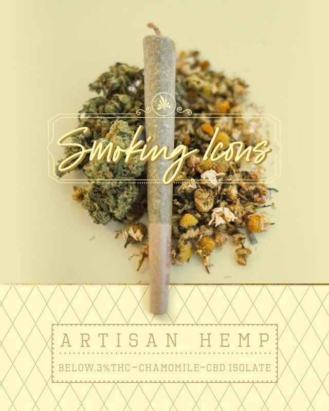 Chamomile ICON Pre - Rolls | 2 - Packs | CBD Isolate + Superwoman Flower - Flock & Field Naturals