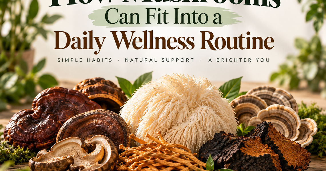 How Mushrooms Can Fit Into a Daily Wellness Routine