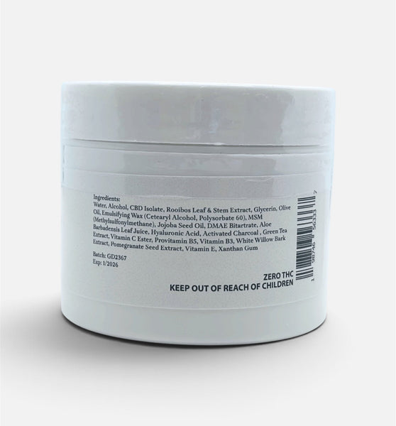 Charcoal Cream Mask - 500mg CBD Isolate - Flock & Field Naturals